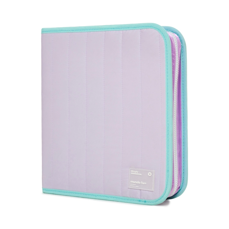 Carpeta Escolar 3 Anillos FW 2026 Twist Lila con Cierre Art.202261